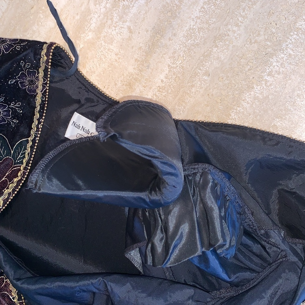 JONATHAN TAIT NAH NAH COLLECTION jacket women's 10, black floral velvet. EUC - Picture 9 of 17